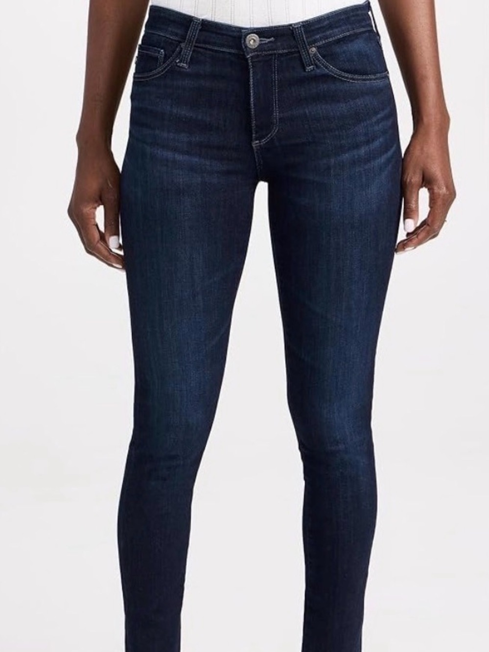 AG Adriano Goldschmied| PRIMA ‘Cigarette Leg’ Dark Blue Denim Skinny Jeans Sz 24